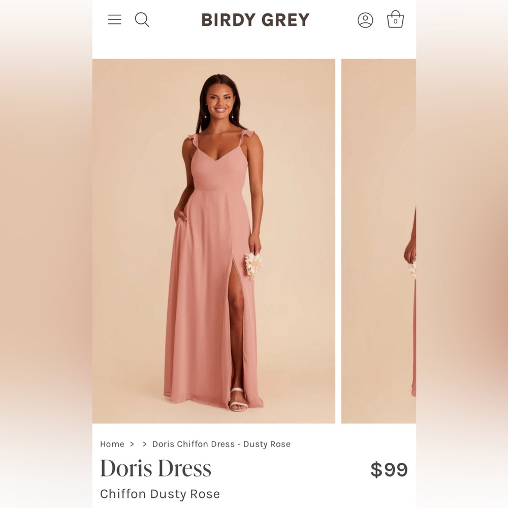 Birdy Grey Dusty Rose NWT